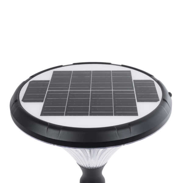 GloboStar® SOLARIOS 90502 Professional LED Solar Urban Park Light Αυτόνομο Ηλιακό Φωτιστικό Πλατείας – Πάρκου – Κήπου 40W 550lm 120° με Ενσωματωμένο Φωτοβολταϊκό Panel 6V 12W & Επαναφορτιζόμενη Μπαταρία Li-ion 3.2V 15000mAh με Αισθητήρα Ημέρας-Νύχτας – Αδιάβροχο IP65 Φ54 x Υ45cm Ψυχρό Λευκό 6000K – 2 Χρόνια Εγγύηση