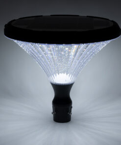 GloboStar® SOLARIOS 90502 Professional LED Solar Urban Park Light Αυτόνομο Ηλιακό Φωτιστικό Πλατείας – Πάρκου – Κήπου 40W 550lm 120° με Ενσωματωμένο Φωτοβολταϊκό Panel 6V 12W & Επαναφορτιζόμενη Μπαταρία Li-ion 3.2V 15000mAh με Αισθητήρα Ημέρας-Νύχτας – Αδιάβροχο IP65 Φ54 x Υ45cm Ψυχρό Λευκό 6000K – 2 Χρόνια Εγγύηση