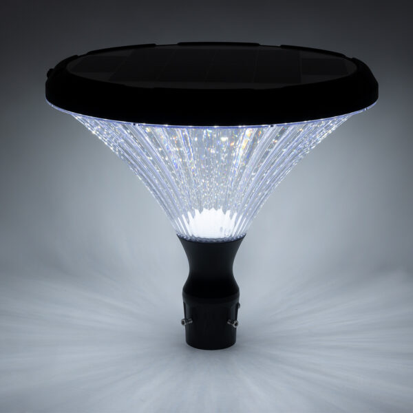 GloboStar® SOLARIOS 90502 Professional LED Solar Urban Park Light Αυτόνομο Ηλιακό Φωτιστικό Πλατείας – Πάρκου – Κήπου 40W 550lm 120° με Ενσωματωμένο Φωτοβολταϊκό Panel 6V 12W & Επαναφορτιζόμενη Μπαταρία Li-ion 3.2V 15000mAh με Αισθητήρα Ημέρας-Νύχτας – Αδιάβροχο IP65 Φ54 x Υ45cm Ψυχρό Λευκό 6000K – 2 Χρόνια Εγγύηση