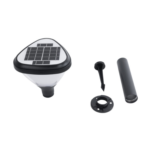 GloboStar® SOLARMIS 90521 LED Solar Bollard Light Κολωνάκι Κήπου Εξωτερικού Χώρου 10W 180lm 120° με Ενσωματωμένο Φωτοβολταϊκό Panel 6V 5W & Επαναφορτιζόμενη Μπαταρία Li-ion 3.2V 6000mAh με Αισθητήρα Ημέρας-Νύχτας – Αδιάβροχο IP65 Φ26 x Υ60cm Ψυχρό Λευκό 6000K – 2 Χρόνια Εγγύηση