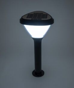 GloboStar® SOLARMIS 90521 LED Solar Bollard Light Κολωνάκι Κήπου Εξωτερικού Χώρου 10W 180lm 120° με Ενσωματωμένο Φωτοβολταϊκό Panel 6V 5W & Επαναφορτιζόμενη Μπαταρία Li-ion 3.2V 6000mAh με Αισθητήρα Ημέρας-Νύχτας – Αδιάβροχο IP65 Φ26 x Υ60cm Ψυχρό Λευκό 6000K – 2 Χρόνια Εγγύηση