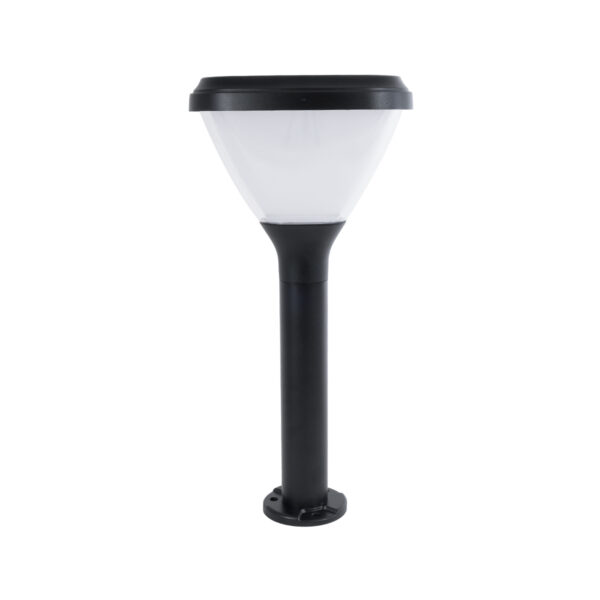 GloboStar® SOLARMIS 90521 LED Solar Bollard Light Κολωνάκι Κήπου Εξωτερικού Χώρου 10W 180lm 120° με Ενσωματωμένο Φωτοβολταϊκό Panel 6V 5W & Επαναφορτιζόμενη Μπαταρία Li-ion 3.2V 6000mAh με Αισθητήρα Ημέρας-Νύχτας – Αδιάβροχο IP65 Φ26 x Υ60cm Ψυχρό Λευκό 6000K – 2 Χρόνια Εγγύηση