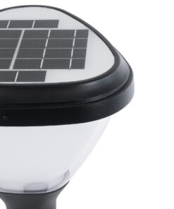 GloboStar® SOLARMIS 90521 LED Solar Bollard Light Κολωνάκι Κήπου Εξωτερικού Χώρου 10W 180lm 120° με Ενσωματωμένο Φωτοβολταϊκό Panel 6V 5W & Επαναφορτιζόμενη Μπαταρία Li-ion 3.2V 6000mAh με Αισθητήρα Ημέρας-Νύχτας – Αδιάβροχο IP65 Φ26 x Υ60cm Ψυχρό Λευκό 6000K – 2 Χρόνια Εγγύηση