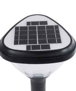 GloboStar® SOLARMIS 90521 LED Solar Bollard Light Κολωνάκι Κήπου Εξωτερικού Χώρου 10W 180lm 120° με Ενσωματωμένο Φωτοβολταϊκό Panel 6V 5W & Επαναφορτιζόμενη Μπαταρία Li-ion 3.2V 6000mAh με Αισθητήρα Ημέρας-Νύχτας – Αδιάβροχο IP65 Φ26 x Υ60cm Ψυχρό Λευκό 6000K – 2 Χρόνια Εγγύηση