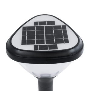 GloboStar® SOLARMIS 90521 LED Solar Bollard Light Κολωνάκι Κήπου Εξωτερικού Χώρου 10W 180lm 120° με Ενσωματωμένο Φωτοβολταϊκό Panel 6V 5W & Επαναφορτιζόμενη Μπαταρία Li-ion 3.2V 6000mAh με Αισθητήρα Ημέρας-Νύχτας – Αδιάβροχο IP65 Φ26 x Υ60cm Ψυχρό Λευκό 6000K – 2 Χρόνια Εγγύηση