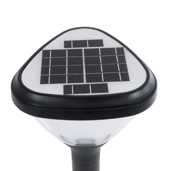 GloboStar® SOLARMIS 90521 LED Solar Bollard Light Κολωνάκι Κήπου Εξωτερικού Χώρου 10W 180lm 120° με Ενσωματωμένο Φωτοβολταϊκό Panel 6V 5W & Επαναφορτιζόμενη Μπαταρία Li-ion 3.2V 6000mAh με Αισθητήρα Ημέρας-Νύχτας – Αδιάβροχο IP65 Φ26 x Υ60cm Ψυχρό Λευκό 6000K – 2 Χρόνια Εγγύηση