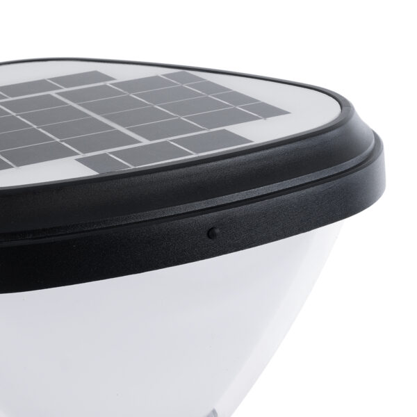 GloboStar® SOLARMIS 90521 LED Solar Bollard Light Κολωνάκι Κήπου Εξωτερικού Χώρου 10W 180lm 120° με Ενσωματωμένο Φωτοβολταϊκό Panel 6V 5W & Επαναφορτιζόμενη Μπαταρία Li-ion 3.2V 6000mAh με Αισθητήρα Ημέρας-Νύχτας – Αδιάβροχο IP65 Φ26 x Υ60cm Ψυχρό Λευκό 6000K – 2 Χρόνια Εγγύηση
