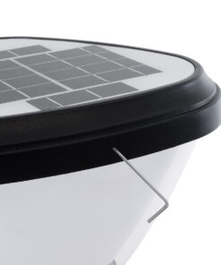 GloboStar® SOLARMIS 90521 LED Solar Bollard Light Κολωνάκι Κήπου Εξωτερικού Χώρου 10W 180lm 120° με Ενσωματωμένο Φωτοβολταϊκό Panel 6V 5W & Επαναφορτιζόμενη Μπαταρία Li-ion 3.2V 6000mAh με Αισθητήρα Ημέρας-Νύχτας – Αδιάβροχο IP65 Φ26 x Υ60cm Ψυχρό Λευκό 6000K – 2 Χρόνια Εγγύηση