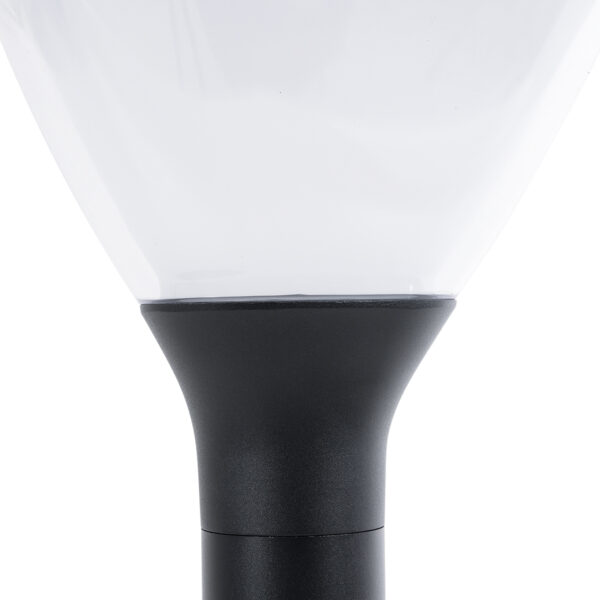 GloboStar® SOLARMIS 90521 LED Solar Bollard Light Κολωνάκι Κήπου Εξωτερικού Χώρου 10W 180lm 120° με Ενσωματωμένο Φωτοβολταϊκό Panel 6V 5W & Επαναφορτιζόμενη Μπαταρία Li-ion 3.2V 6000mAh με Αισθητήρα Ημέρας-Νύχτας – Αδιάβροχο IP65 Φ26 x Υ60cm Ψυχρό Λευκό 6000K – 2 Χρόνια Εγγύηση