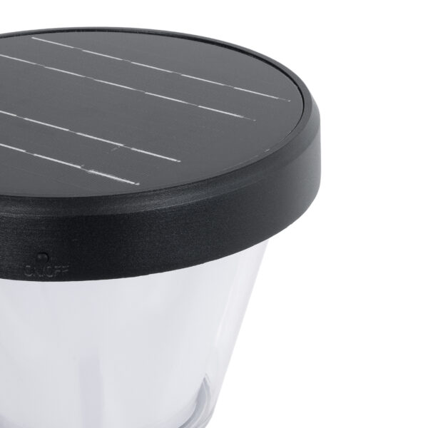 GloboStar® SOLARDIS 90523 LED Solar Bollard Light Κολωνάκι Κήπου Εξωτερικού Χώρου 10W 180lm 120° με Ενσωματωμένο Φωτοβολταϊκό Panel 6V 5W & Επαναφορτιζόμενη Μπαταρία Li-ion 3.2V 6000mAh με Αισθητήρα Ημέρας-Νύχτας – Αδιάβροχο IP65 Φ24 x Υ88cm Ψυχρό Λευκό 6000K – 2 Χρόνια Εγγύηση