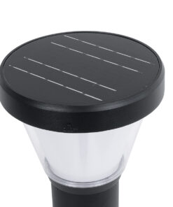GloboStar® SOLARDIS 90523 LED Solar Bollard Light Κολωνάκι Κήπου Εξωτερικού Χώρου 10W 180lm 120° με Ενσωματωμένο Φωτοβολταϊκό Panel 6V 5W & Επαναφορτιζόμενη Μπαταρία Li-ion 3.2V 6000mAh με Αισθητήρα Ημέρας-Νύχτας – Αδιάβροχο IP65 Φ24 x Υ88cm Ψυχρό Λευκό 6000K – 2 Χρόνια Εγγύηση