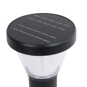 GloboStar® SOLARDIS 90523 LED Solar Bollard Light Κολωνάκι Κήπου Εξωτερικού Χώρου 10W 180lm 120° με Ενσωματωμένο Φωτοβολταϊκό Panel 6V 5W & Επαναφορτιζόμενη Μπαταρία Li-ion 3.2V 6000mAh με Αισθητήρα Ημέρας-Νύχτας – Αδιάβροχο IP65 Φ24 x Υ88cm Ψυχρό Λευκό 6000K – 2 Χρόνια Εγγύηση
