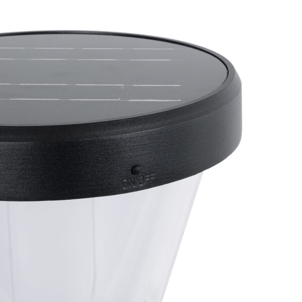 GloboStar® SOLARDIS 90523 LED Solar Bollard Light Κολωνάκι Κήπου Εξωτερικού Χώρου 10W 180lm 120° με Ενσωματωμένο Φωτοβολταϊκό Panel 6V 5W & Επαναφορτιζόμενη Μπαταρία Li-ion 3.2V 6000mAh με Αισθητήρα Ημέρας-Νύχτας – Αδιάβροχο IP65 Φ24 x Υ88cm Ψυχρό Λευκό 6000K – 2 Χρόνια Εγγύηση