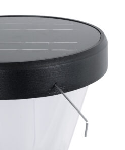 GloboStar® SOLARDIS 90523 LED Solar Bollard Light Κολωνάκι Κήπου Εξωτερικού Χώρου 10W 180lm 120° με Ενσωματωμένο Φωτοβολταϊκό Panel 6V 5W & Επαναφορτιζόμενη Μπαταρία Li-ion 3.2V 6000mAh με Αισθητήρα Ημέρας-Νύχτας – Αδιάβροχο IP65 Φ24 x Υ88cm Ψυχρό Λευκό 6000K – 2 Χρόνια Εγγύηση