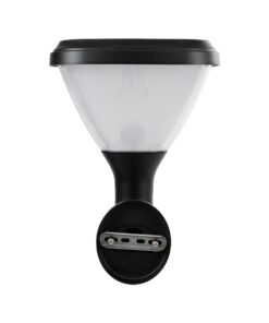 GloboStar® NATURE 90526 Αυτόνομο Ηλιακό Φωτιστικό Κήπου – Απλίκα Αρχιτεκτονικού Φωτισμού Εξωτερικού Χώρου LED 10W 330lm 120° με Ενσωματωμένο Φωτοβολταϊκό Panel 6V 2W & Επαναφορτιζόμενη Μπαταρία Li-ion 3.2V 1800mAh με Αισθητήρα Ημέρας-Νύχτας – Αδιάβροχο IP65 – Σώμα Αλουμινίου & ABS – Μ26 x Π29 x Υ36cm – Ψυχρό Λευκό 6000K – Μαύρο – 2 Χρόνια Εγγύηση