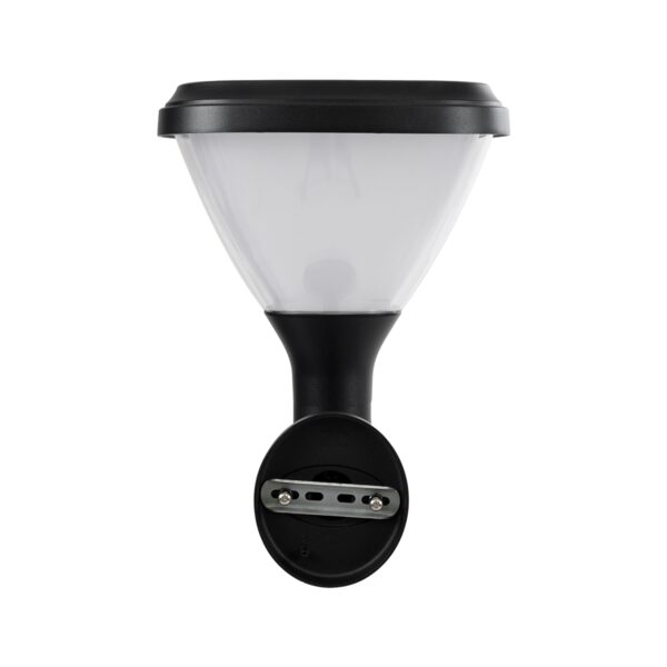 GloboStar® NATURE 90526 Αυτόνομο Ηλιακό Φωτιστικό Κήπου – Απλίκα Αρχιτεκτονικού Φωτισμού Εξωτερικού Χώρου LED 10W 330lm 120° με Ενσωματωμένο Φωτοβολταϊκό Panel 6V 2W & Επαναφορτιζόμενη Μπαταρία Li-ion 3.2V 1800mAh με Αισθητήρα Ημέρας-Νύχτας – Αδιάβροχο IP65 – Σώμα Αλουμινίου & ABS – Μ26 x Π29 x Υ36cm – Ψυχρό Λευκό 6000K – Μαύρο – 2 Χρόνια Εγγύηση