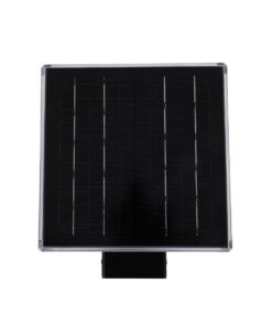 GloboStar® GRACIOUS 90529 Αυτόνομο Ηλιακό Φωτιστικό Κήπου – Απλίκα Αρχιτεκτονικού Φωτισμού Εξωτερικού Χώρου LED 10W 330lm 120° με Ενσωματωμένο Φωτοβολταϊκό Panel 6V 2W & Επαναφορτιζόμενη Μπαταρία Li-ion 3.2V 1800mAh με Αισθητήρα Ημέρας-Νύχτας – Αδιάβροχο IP65 – Σώμα Αλουμινίου & ABS – Μ29 x Π24 x Υ24cm – Ψυχρό Λευκό 6000K – Μαύρο – 2 Χρόνια Εγγύηση