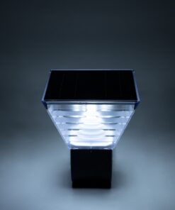 GloboStar® GRACIOUS 90529 Αυτόνομο Ηλιακό Φωτιστικό Κήπου – Απλίκα Αρχιτεκτονικού Φωτισμού Εξωτερικού Χώρου LED 10W 330lm 120° με Ενσωματωμένο Φωτοβολταϊκό Panel 6V 2W & Επαναφορτιζόμενη Μπαταρία Li-ion 3.2V 1800mAh με Αισθητήρα Ημέρας-Νύχτας – Αδιάβροχο IP65 – Σώμα Αλουμινίου & ABS – Μ29 x Π24 x Υ24cm – Ψυχρό Λευκό 6000K – Μαύρο – 2 Χρόνια Εγγύηση