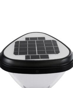 GloboStar® NATURE 90532 Αυτόνομο Ηλιακό Φωτιστικό Κήπου – Κολωνάκι Αρχιτεκτονικού Φωτισμού Εξωτερικού Χώρου LED 10W 330lm 120° με Ενσωματωμένο Φωτοβολταϊκό Panel 6V 2W & Επαναφορτιζόμενη Μπαταρία Li-ion 3.2V 1800mAh με Αισθητήρα Ημέρας-Νύχτας – Αδιάβροχο IP65 – Σώμα Αλουμινίου & ABS – Μ26 x Π26 x Υ30cm – Ψυχρό Λευκό 6000K – Μαύρο – 2 Χρόνια Εγγύηση