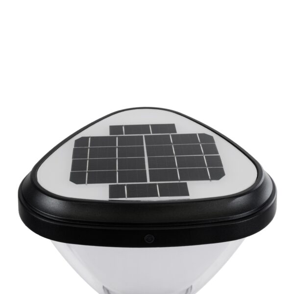 GloboStar® NATURE 90532 Αυτόνομο Ηλιακό Φωτιστικό Κήπου – Κολωνάκι Αρχιτεκτονικού Φωτισμού Εξωτερικού Χώρου LED 10W 330lm 120° με Ενσωματωμένο Φωτοβολταϊκό Panel 6V 2W & Επαναφορτιζόμενη Μπαταρία Li-ion 3.2V 1800mAh με Αισθητήρα Ημέρας-Νύχτας – Αδιάβροχο IP65 – Σώμα Αλουμινίου & ABS – Μ26 x Π26 x Υ30cm – Ψυχρό Λευκό 6000K – Μαύρο – 2 Χρόνια Εγγύηση