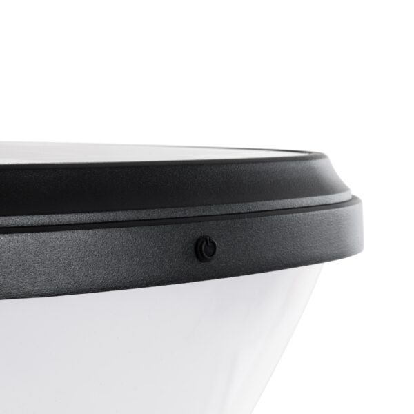 GloboStar® NATURE 90532 Αυτόνομο Ηλιακό Φωτιστικό Κήπου – Κολωνάκι Αρχιτεκτονικού Φωτισμού Εξωτερικού Χώρου LED 10W 330lm 120° με Ενσωματωμένο Φωτοβολταϊκό Panel 6V 2W & Επαναφορτιζόμενη Μπαταρία Li-ion 3.2V 1800mAh με Αισθητήρα Ημέρας-Νύχτας – Αδιάβροχο IP65 – Σώμα Αλουμινίου & ABS – Μ26 x Π26 x Υ30cm – Ψυχρό Λευκό 6000K – Μαύρο – 2 Χρόνια Εγγύηση