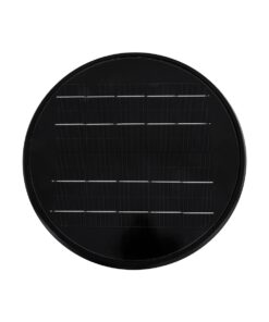 GloboStar® ARVENT 90534 Αυτόνομο Ηλιακό Φωτιστικό Κήπου – Κολωνάκι Αρχιτεκτονικού Φωτισμού Εξωτερικού Χώρου LED 10W 330lm 120° με Ενσωματωμένο Φωτοβολταϊκό Panel 6V 2W & Επαναφορτιζόμενη Μπαταρία Li-ion 3.2V 1800mAh με Αισθητήρα Ημέρας-Νύχτας – Αδιάβροχο IP65 – Σώμα Αλουμινίου & ABS – Φ24 x Υ36cm – Ψυχρό Λευκό 6000K – Μαύρο – 2 Χρόνια Εγγύηση