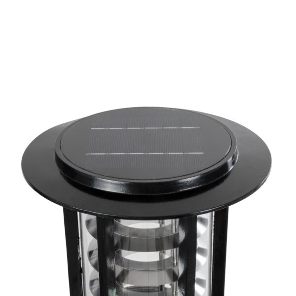 GloboStar® LUSCIOUS 90536 Αυτόνομο Ηλιακό Φωτιστικό Κήπου – Κολωνάκι Αρχιτεκτονικού Φωτισμού Εξωτερικού Χώρου LED 10W 330lm 120° με Ενσωματωμένο Φωτοβολταϊκό Panel 6V 2W & Επαναφορτιζόμενη Μπαταρία Li-ion 3.2V 1800mAh με Αισθητήρα Ημέρας-Νύχτας – Αδιάβροχο IP65 – Σώμα Αλουμινίου & ABS – Φ22 x Υ58cm – Εναλλαγή Φωτισμού μέσω Τηλεχειριστηρίου All In One Ψυχρό 6000K+Φυσικό 4500K+Θερμό 2700K Dimmable – Μαύρο – 2 Χρόνια Εγγύηση