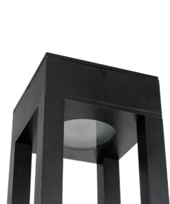 GloboStar® HONEYBEE 90537 Αυτόνομο Ηλιακό Φωτιστικό Κήπου – Κολωνάκι Αρχιτεκτονικού Φωτισμού Εξωτερικού Χώρου LED 10W 330lm 120° με Ενσωματωμένο Φωτοβολταϊκό Panel 6V 2W & Επαναφορτιζόμενη Μπαταρία Li-ion 3.2V 1800mAh με Αισθητήρα Ημέρας-Νύχτας – Αδιάβροχο IP65 – Σώμα Αλουμινίου & ABS – Μ20 x Π20 x Υ60cm – Εναλλαγή Φωτισμού μέσω Τηλεχειριστηρίου All In One Ψυχρό 6000K+Φυσικό 4500K+Θερμό 2700K Dimmable – Μαύρο – 2 Χρόνια Εγγύηση