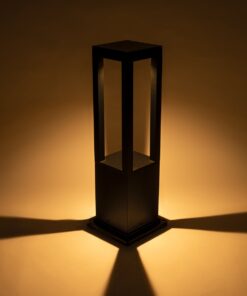 GloboStar® HONEYBEE 90541 Φωτιστικό Κήπου – Κολωνάκι Αρχιτεκτονικού Φωτισμού Εξωτερικού Χώρου LED 15W 1500lm 120° AC 220-240V – Αδιάβροχο IP65 – Σώμα Αλουμινίου & ABS – Μ20 x Π20 x Υ60cm – Θερμό Λευκό 2700K – Μαύρο – 2 Χρόνια Εγγύηση