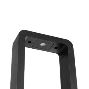 GloboStar® BACKYARD 90546 Φωτιστικό Κήπου – Κολωνάκι Αρχιτεκτονικού Φωτισμού Εξωτερικού Χώρου LED 15W 1500lm 120° AC 220-240V – Αδιάβροχο IP65 – Σώμα Αλουμινίου & ABS – Μ16 x Π5.5 x Υ58cm – Θερμό Λευκό 2700K – Μαύρο – 2 Χρόνια Εγγύηση
