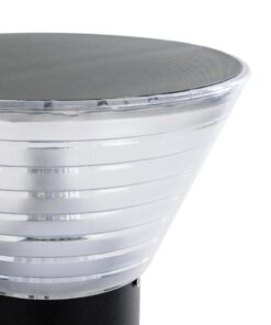 GloboStar® VEGGIE 90550 Φωτιστικό Κήπου – Κολωνάκι Αρχιτεκτονικού Φωτισμού Εξωτερικού Χώρου Μονόφωτο 1 x E27 AC 220-240V – Αδιάβροχο IP65 – Σώμα Αλουμινίου & ABS – Φ23 x Υ60cm – Μαύρο – 2 Χρόνια Εγγύηση