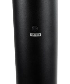 GloboStar® VEGGIE 90550 Φωτιστικό Κήπου – Κολωνάκι Αρχιτεκτονικού Φωτισμού Εξωτερικού Χώρου Μονόφωτο 1 x E27 AC 220-240V – Αδιάβροχο IP65 – Σώμα Αλουμινίου & ABS – Φ23 x Υ60cm – Μαύρο – 2 Χρόνια Εγγύηση