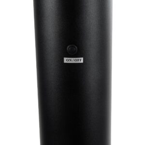 GloboStar® VEGGIE 90550 Φωτιστικό Κήπου – Κολωνάκι Αρχιτεκτονικού Φωτισμού Εξωτερικού Χώρου Μονόφωτο 1 x E27 AC 220-240V – Αδιάβροχο IP65 – Σώμα Αλουμινίου & ABS – Φ23 x Υ60cm – Μαύρο – 2 Χρόνια Εγγύηση