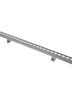 GloboStar® WASHER-JAVIA 90557 Μπάρα Φωτισμού Wall Washer LED 48W 3840lm 5° DC 24V Αδιάβροχο IP67 Μ100 x Π5.2 x Υ3.6cm (Υ8.5 με Βάση) Πολύχρωμο RGBW DMX512 – Γκρι Ανθρακί – 3 Χρόνια Εγγύηση