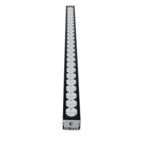 GloboStar® WASHER-JAVIA 90557 Μπάρα Φωτισμού Wall Washer LED 48W 3840lm 5° DC 24V Αδιάβροχο IP67 Μ100 x Π5.2 x Υ3.6cm (Υ8.5 με Βάση) Πολύχρωμο RGBW DMX512 – Γκρι Ανθρακί – 3 Χρόνια Εγγύηση
