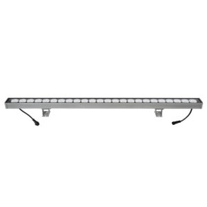 GloboStar® WASHER-JAVIA 90557 Μπάρα Φωτισμού Wall Washer LED 48W 3840lm 5° DC 24V Αδιάβροχο IP67 Μ100 x Π5.2 x Υ3.6cm (Υ8.5 με Βάση) Πολύχρωμο RGBW DMX512 – Γκρι Ανθρακί – 3 Χρόνια Εγγύηση