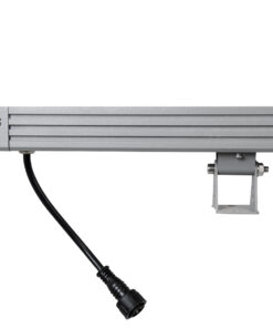 GloboStar® WASHER-JAVIA 90557 Μπάρα Φωτισμού Wall Washer LED 48W 3840lm 5° DC 24V Αδιάβροχο IP67 Μ100 x Π5.2 x Υ3.6cm (Υ8.5 με Βάση) Πολύχρωμο RGBW DMX512 – Γκρι Ανθρακί – 3 Χρόνια Εγγύηση