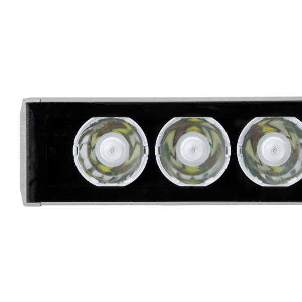 GloboStar® WASHER-JAVIA 90557 Μπάρα Φωτισμού Wall Washer LED 48W 3840lm 5° DC 24V Αδιάβροχο IP67 Μ100 x Π5.2 x Υ3.6cm (Υ8.5 με Βάση) Πολύχρωμο RGBW DMX512 – Γκρι Ανθρακί – 3 Χρόνια Εγγύηση