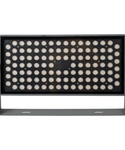 GloboStar® FLOOD-ZANA 90558 Προβολέας Wall Washer για Φωτισμό Κτιρίων LED 100W 9000lm 30° DC 24V Αδιάβροχο IP65 Μ45.5 x Π28 x Υ10cm Θερμό Λευκό 2700K – Γκρι Ανθρακί – 3 Years Warranty