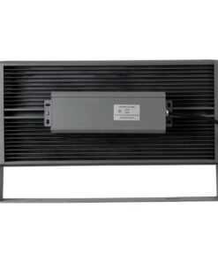 GloboStar® FLOOD-ZANA 90558 Προβολέας Wall Washer για Φωτισμό Κτιρίων LED 100W 9000lm 30° DC 24V Αδιάβροχο IP65 Μ45.5 x Π28 x Υ10cm Θερμό Λευκό 2700K – Γκρι Ανθρακί – 3 Years Warranty