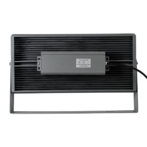 GloboStar® FLOOD-ZANA 90558 Προβολέας Wall Washer για Φωτισμό Κτιρίων LED 100W 9000lm 30° DC 24V Αδιάβροχο IP65 Μ45.5 x Π28 x Υ10cm Θερμό Λευκό 2700K – Γκρι Ανθρακί – 3 Years Warranty