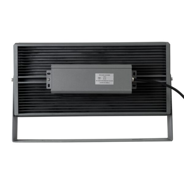 GloboStar® FLOOD-ZANA 90558 Προβολέας Wall Washer για Φωτισμό Κτιρίων LED 100W 9000lm 30° DC 24V Αδιάβροχο IP65 Μ45.5 x Π28 x Υ10cm Θερμό Λευκό 2700K – Γκρι Ανθρακί – 3 Years Warranty