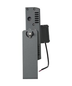 GloboStar® FLOOD-ZANA 90558 Προβολέας Wall Washer για Φωτισμό Κτιρίων LED 100W 9000lm 30° DC 24V Αδιάβροχο IP65 Μ45.5 x Π28 x Υ10cm Θερμό Λευκό 2700K – Γκρι Ανθρακί – 3 Years Warranty