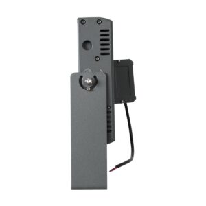 GloboStar® FLOOD-ZANA 90558 Προβολέας Wall Washer για Φωτισμό Κτιρίων LED 100W 9000lm 30° DC 24V Αδιάβροχο IP65 Μ45.5 x Π28 x Υ10cm Θερμό Λευκό 2700K – Γκρι Ανθρακί – 3 Years Warranty