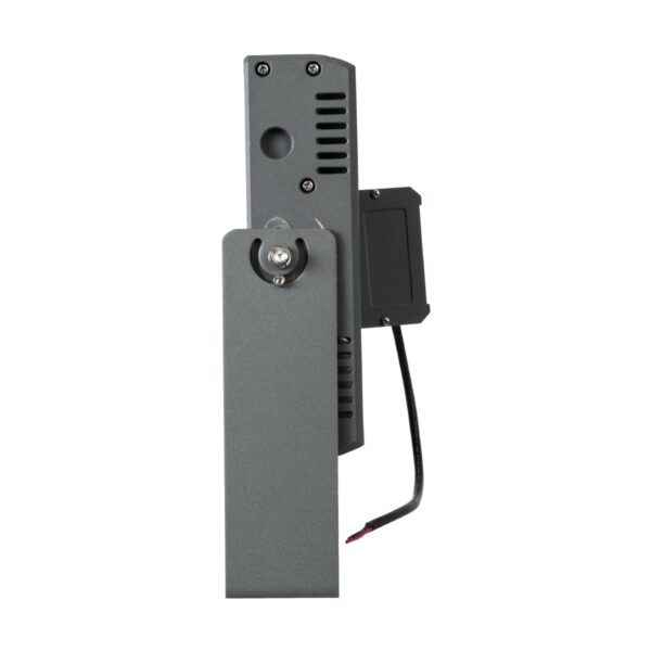 GloboStar® FLOOD-ZANA 90558 Προβολέας Wall Washer για Φωτισμό Κτιρίων LED 100W 9000lm 30° DC 24V Αδιάβροχο IP65 Μ45.5 x Π28 x Υ10cm Θερμό Λευκό 2700K – Γκρι Ανθρακί – 3 Years Warranty