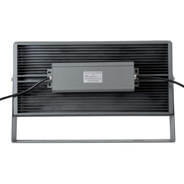 GloboStar® FLOOD-ZANA 90559 Προβολέας Wall Washer για Φωτισμό Κτιρίων LED 100W 8500lm 30° DC 24V Αδιάβροχο IP65 Μ45.5 x Π28 x Υ10cm RGBW DMX512 – Γκρι Ανθρακί – 3 Years Warranty