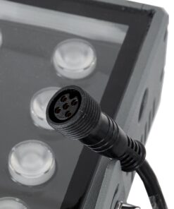 GloboStar® FLOOD-ZANA 90559 Προβολέας Wall Washer για Φωτισμό Κτιρίων LED 100W 8500lm 30° DC 24V Αδιάβροχο IP65 Μ45.5 x Π28 x Υ10cm RGBW DMX512 – Γκρι Ανθρακί – 3 Years Warranty