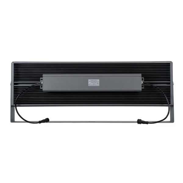 GloboStar® FLOOD-ZANA 90560 Προβολέας Wall Washer για Φωτισμό Κτιρίων LED 200W 18000lm 30° DC 24V Αδιάβροχο IP65 Μ70 x Π29 x Υ10cm Θερμό Λευκό 2700K – Γκρι Ανθρακί – 3 Years Warranty