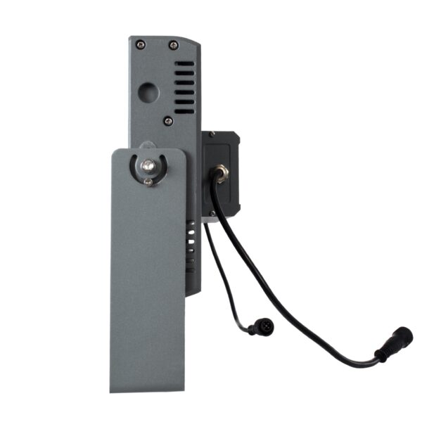 GloboStar® FLOOD-ZANA 90560 Προβολέας Wall Washer για Φωτισμό Κτιρίων LED 200W 18000lm 30° DC 24V Αδιάβροχο IP65 Μ70 x Π29 x Υ10cm Θερμό Λευκό 2700K – Γκρι Ανθρακί – 3 Years Warranty