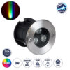 GloboStar® UNDERWATER-JULIA 90564 Υποβρύχιο Χωνευτό Φωτιστικό Σποτ Ειδικό για Σιντριβάνια LED 3W 255lm 15° DC 24V Αδιάβροχο IP68 Φ10 x Υ7.5cm RGBW DMX512 – Ανοξείδωτο Ατσάλι – 3 Years Warranty